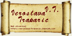 Veroslava Traparić vizit kartica